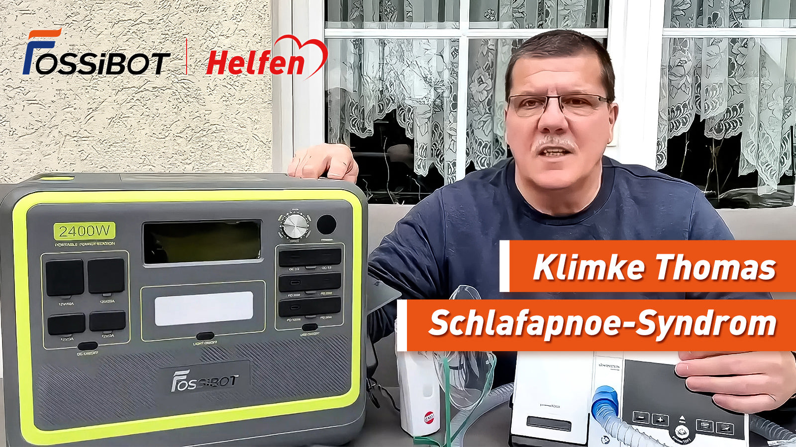 FOSSiBOT hilft Herrn Thomas, die Freiheit des „Atmens“ zurückzugewinnen ...