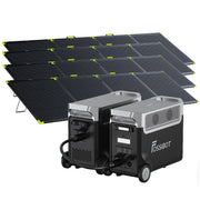 Mit 4×SP400 Pro Bifaziales Solarpanel (400W)